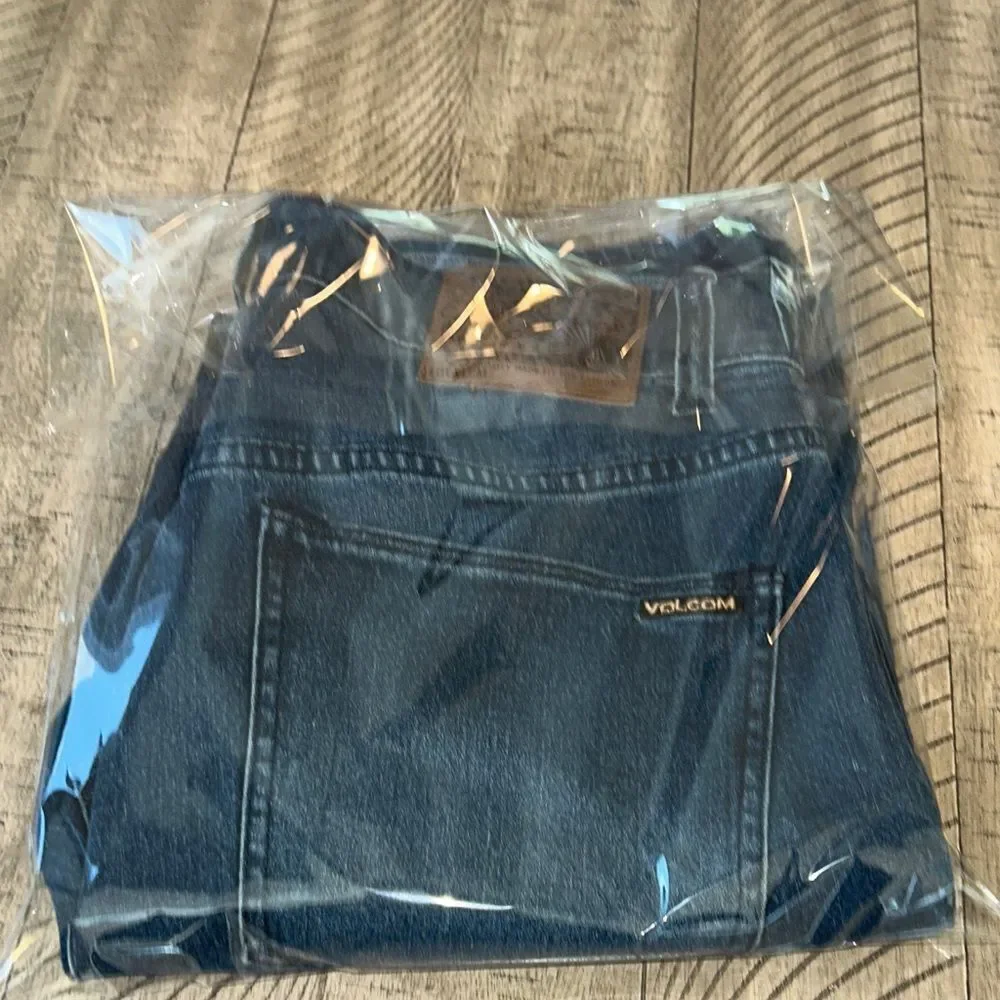 Volcom Men's Dark Blue Straight Jeans